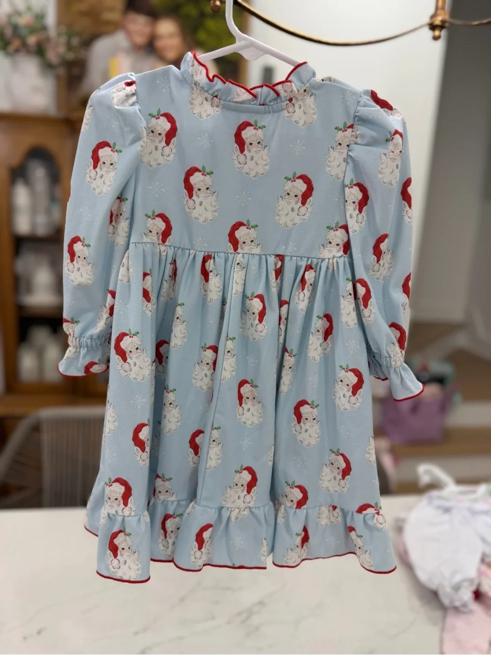 Light Blue Swoon Baby Santa Nightgown